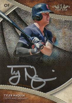 2017 Topps Tier One - Break Out Autographs Silver Ink #BOA-TNA Tyler Naquin Front