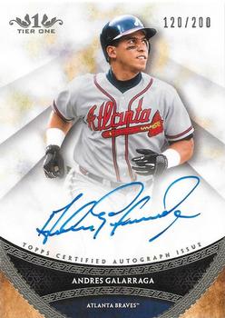 2017 Topps Tier One - Prime Performers Autographs #PPA-AGA Andres Galarraga Front