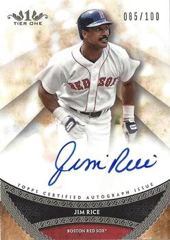 2017 Topps Tier One - Prime Performers Autographs #PPA-JRC Jim Rice Front