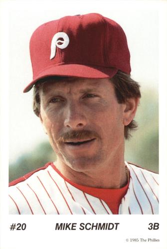 1985 Tastykake Philadelphia Phillies #NNO Mike Schmidt Front