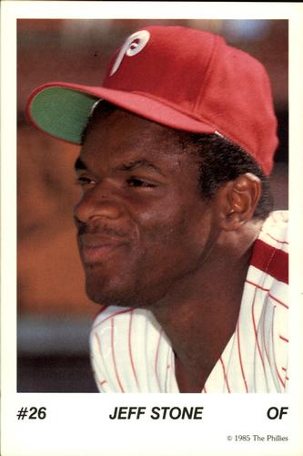 1985 Tastykake Philadelphia Phillies #NNO Jeff Stone Front