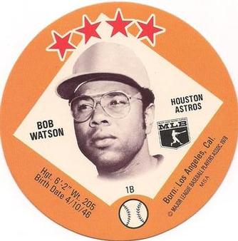 1978 Saga Discs #NNO Bob Watson Front
