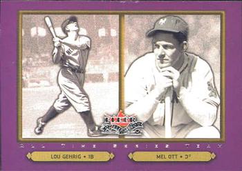 2002 Fleer Fall Classic #91 Lou Gehrig / Mel Ott Front