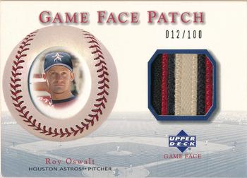 2003 Upper Deck Game Face - Game Face Patch #GP-RO Roy Oswalt Front