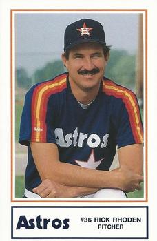 1989 Lennox Houston Astros #3 Rick Rhoden Front