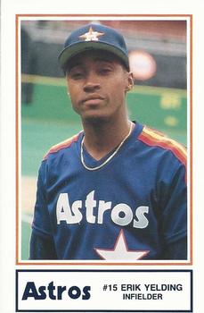 1989 Lennox Houston Astros #12 Eric Yelding Front