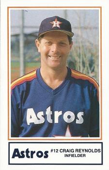1989 Lennox Houston Astros #15 Craig Reynolds Front