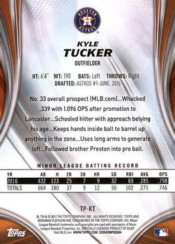 2017 Bowman Platinum - Top Prospects Orange #TP-KT Kyle Tucker Back