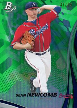 2017 Bowman Platinum - Top Prospects Green #TP-SN Sean Newcomb Front