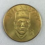 1990 Bandai Sport Star Collector Coins #NNO Jim Abbott Front