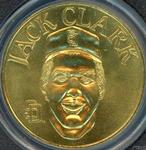 1990 Bandai Sport Star Collector Coins #NNO Jack Clark Front