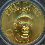 1990 Bandai Sport Star Collector Coins #NNO Eric Davis Front