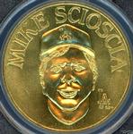 1990 Bandai Sport Star Collector Coins #NNO Mike Scioscia Front