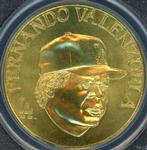 1990 Bandai Sport Star Collector Coins #NNO Fernando Valenzuela Front