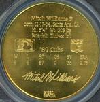 1990 Bandai Sport Star Collector Coins #NNO Mitch Williams Back