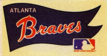 1975 Fleer Official Major League Patches - Pennants #NNO Atlanta Braves Pennant Front