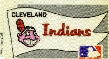 1975 Fleer Official Major League Patches - Pennants #NNO Cleveland Indians Pennant Front
