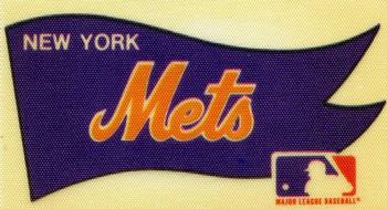 1975 Fleer Official Major League Patches - Pennants #NNO New York Mets Pennant Front