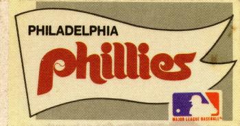 1975 Fleer Official Major League Patches - Pennants #NNO Philadelphia Phillies Pennant Front