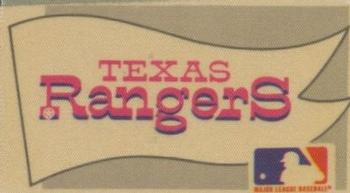 1975 Fleer Official Major League Patches - Pennants #NNO Texas Rangers Pennant Front