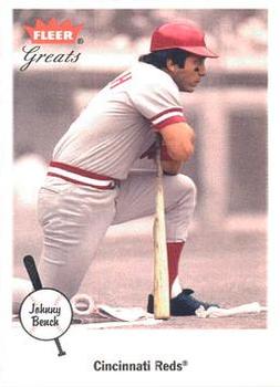 2002 Fleer Greats of the Game #87 Johnny Bench Front