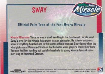 2017 Grandstand Fort Myers Miracle #NNO Sway Back