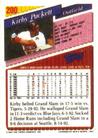 1993 Topps Micro - Micro Prism #200 Kirby Puckett Back