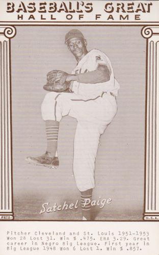 1977 Baseball's Great Hall of Fame Exhibits #NNO Satchel Paige Front