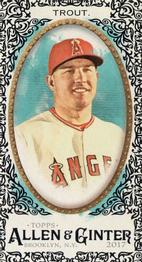2017 Topps Allen & Ginter - Mini Black Border #10 Mike Trout Front
