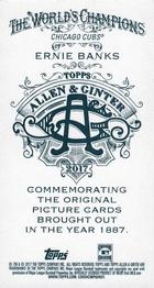 2017 Topps Allen & Ginter - Mini No Card Number #NNO Ernie Banks Back