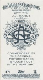 2017 Topps Allen & Ginter - Mini No Card Number #NNO J.J. Hardy Back