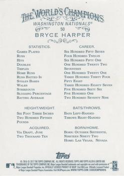 2017 Topps Allen & Ginter - Foil #50 Bryce Harper Back
