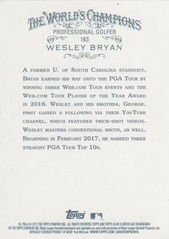 2017 Topps Allen & Ginter - Foil #163 Wesley Bryan Back