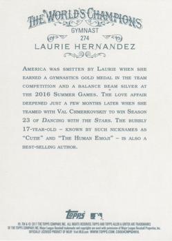 2017 Topps Allen & Ginter - Foil #274 Laurie Hernandez Back