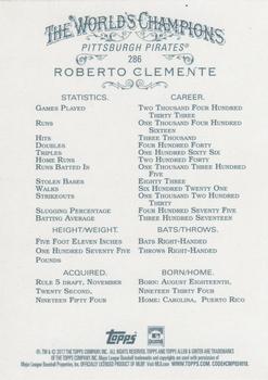 2017 Topps Allen & Ginter - Foil #286 Roberto Clemente Back