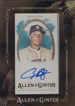 2017 Topps Allen & Ginter - Mini Framed Baseball Autographs #MA-ABR Alex Bregman Front