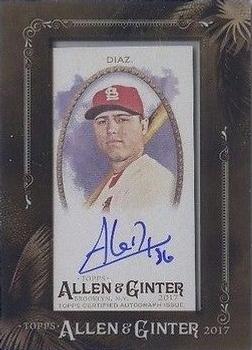 2017 Topps Allen & Ginter - Mini Framed Baseball Autographs #MA-ADI Aledmys Diaz Front