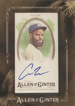 2017 Topps Allen & Ginter - Mini Framed Baseball Autographs #MA-AT Andrew Toles Front