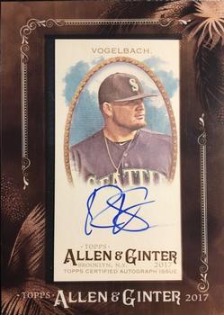 2017 Topps Allen & Ginter - Mini Framed Baseball Autographs #MA-DV Dan Vogelbach Front