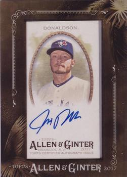 2017 Topps Allen & Ginter - Mini Framed Baseball Autographs #MA-JDO Josh Donaldson Front