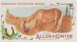 2017 Topps Allen & Ginter - Mini Horse in the Race #HR-6 American Miniature Horse Front