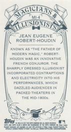 2017 Topps Allen & Ginter - Mini Magicians & Illusionists #MI-4 Jean Eugene Robert-Houdin Back