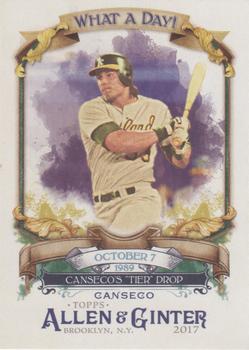 2017 Topps Allen & Ginter - What a Day! #WAD-13 Jose Canseco Front