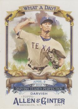 2017 Topps Allen & Ginter - What a Day! #WAD-34 Yu Darvish Front