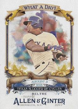 2017 Topps Allen & Ginter - What a Day! #WAD-43 Adrian Beltre Front