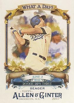 2017 Topps Allen & Ginter - What a Day! #WAD-58 Corey Seager Front