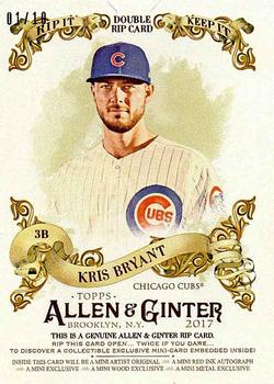 2017 Topps Allen & Ginter - Double Rip Cards #DRIP-26 Mike Trout / Kris Bryant Front