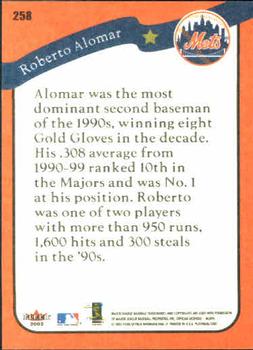 2002 Fleer Platinum #258 Roberto Alomar Back
