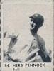1950 Baseball Stars Strip Cards (R423) #84 Herb Pennock Front