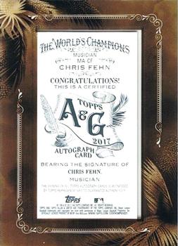 2017 Topps Allen & Ginter - Mini Framed Non-Baseball Autographs #MA-CF Chris Fehn Back